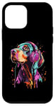 Coque pour iPhone 12 mini Pointeur allemand pour cheveux courts Lovers Pop Art