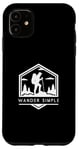 Coque pour iPhone 11 Wander Simple - Amateur de randonnée minimaliste