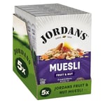 Jordans Fruit & Nut Muesli | Breakfast Cereal | Vegetarian | High Fibre | 5 PACKS of 620g