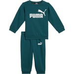 PUMA Minicats Essential Crew Joggingsett Barn - Grønn - str. 86