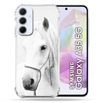 Coque Renforcée pour Samsung Galaxy A35 5G Animal Cheval Cristal