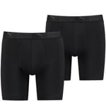 Puma 2P Sport Microfiber Long Boxer Svart polyester Small Herre