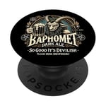 Baphomet Dark Ale Drôle Occulte Horreur Bière Parodie PopSockets PopGrip Adhésif