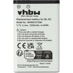 Batterie remplacement pour Garmin 010-11935-00 pour récepteur gps bluetooth (1200mAh, 3,7V, Li-ion) - Vhbw