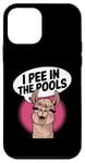 iPhone 12 mini Funny Llama Confession "I Pee In The Pools" Sarcastic Humor Case