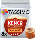 Tassimo Kenco Cappuccino Coffee Pods x8 (Pack of 5, Total 40 Drinks) (Packaging