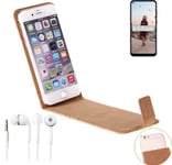 For Samsung Galaxy M11 + EARPHONES cork cover case bag flipstyle protection wall