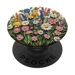 Bouquet de fleurs mixtes Fleurs sauvages Nature Botanique PopSockets PopGrip Adhésif