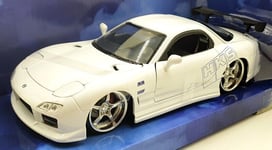 Jada 1/24 Scale Diecast 32607 - 1993 Mazda RX-7 - White Fast And Furious