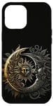 iPhone 12 Pro Max Moon And Sun Celestial Yin And Yang Leaves Case