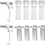 10pcs plissé rideau métallique montage Code accessoires, rouleau rideau Store support fixe accrocher Code accessoires