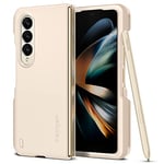 Spigen Thin Fit P Coque Compatible avec Samsung Galaxy Fold 4 5G - Ivoire Perlée