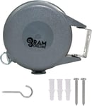 Ram® Heavy Duty Outdoor Retractable Clothes Line Laundry Drying Washing LineCl