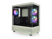 Thermaltake View 270 Plus Tg Argb - Mid Tower - Utökad Atx - Genomskinlig Sidopanel (Härdat Glas) - Ingen Strömförsörjning (Ps/2) - Matcha Green - Usb/Ljud