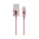 Juice Apple Lightning Braided Charging Cable 3m – Rose Gold | iPhone IPad