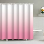 Gradient Rosa Duschdraperi, med 12 Plastkrokar 180*200cm