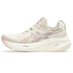 Asics Femme Gel-Nimbus 26 Sneaker, Oatmeal Faded Orange, 40 EU