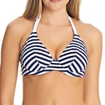 Freya Swimwear Drift Away Underwired Banded Halter Bikini Top Navy 4047