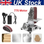 Electric Belt Sander DIY Polishing Grinding Machine speed adjustable 110‑240V UK