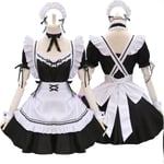 Den nya Amine Söt Lolita French Maid Cosplay Kostym Klänning Girls