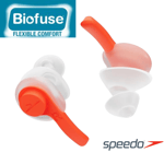 SPEEDO BIOFUSE AQUATIC EARPLUGS EAR PLUGS + CASE NEW EASY FIND ORANGE