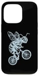 Coque pour iPhone 13 Pro Bee Cycling Vélo Drôle Animal Cool Insecte Biker Ride Bike