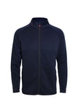 Mens Waffel Midlayer Cardigan Navy BACKTEE