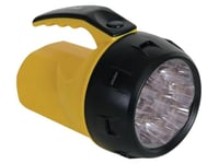 Perel Lampe de poche LED puissante, 9 LED blanches brillantes, pour intérieur et extérieur, batteries incluses