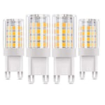 Vicloon G9 Ampoule LED,4PCS 5W équivalent à des Lampes Halogènes 50W,4 PCS Lampes à LED Blanc Chaud 3000K,Angle de Diffusion de 360°, AC85-265V,500LM,Non Dimmable