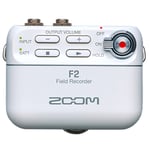 Zoom F2/W 32-bit Field Recorder -audiotallennin, valkoinen