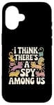 Coque pour iPhone 16 Costume de Kitty Among Us I Think There's A Spy Among Us Memes