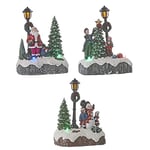 LUVILLE ESCENA Navidad avec Papillons 9,5 x 5,5 x 12,5 cm 3 modèles SurtiDOS, Multicolour, One Size