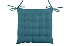 Lovely Casa Bea Galette 16 Points Polyester Turquoise 40 x 40 cm