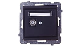 Ospel GPA-1RF/m/33 Prise de courant Noir IP20 71 mm 35 mm 71 mm 62 g