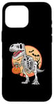 Coque pour iPhone 16 Pro Max T-Rex Mummy Citrouille Dino Trick Treat Halloween