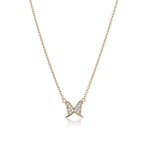 CAROLINA GYNNING Petite papillion sparkling Halsband Guld