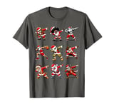 Funny Dabbing Santa Claus Characters - Unique Christmas T-Shirt