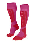 FALKE Women's SK5 Expert W KH Silk Warm Thin 1 Pair Skiing Socks, Purple (Lipstick Pink 8528), 5.5-6.5