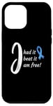 Coque pour iPhone 14 Pro Max Dire inspirant : « I Had It I Beat It I'm Free Colon Cancer »