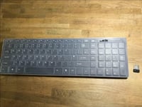 Black Wireless Large Keyboard & Mouse Set for Samsung VG-KBD2000 Smart TV Models