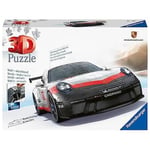 Ravensburger-Puzzle 3D Porsche 911 GT3 Cup-Dès 10 ans-108 pièces numérotées à assembler sans colle-Accessoires inclus-11557