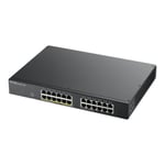 Zyxel GS1900-24EP - switch - 24 portar - smart - rackmonterbar