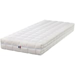 Provence Literie - Matelas + Sommier Latex 70% Naturel 90x190 x 21 cm Ferme - Dehoussable Housse Lavable - 7 Zones de Confort - ame rembourrage 100 %