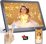 FamBrow 8.1 Inch WiFi Digital Photo Frame with 32GB Storage & 32GB Card, Smart Picture Frames with 1280x800 IPS LCD Touch Screen, Electronic Photo Frame Share Photos Videos Anywhere