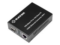 Black Box Pure Networking Copper To Fiber Media Converter 10Gbase-T To 10G Sfp+ - Fibermediekonverterare - 10Gbe - 1000Base-T, 1000Base-X, 10Gbase-T, 10Gbase-R, 2.5Gbase-T, 5Gbase-T, 5Gbase-R, 2.5Gbase-X - Rj-45 / Sfp+ - Upp Till 100 M