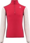 Aclima WarmWool Mock Neck Junior Jester Red/Beige Melange/Marengo, Jester Red / Beige Melange / Marengo, 160