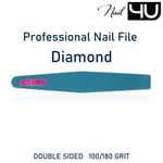 Nail File Diamond BLUE 100/180 Grit Professional Quality Curved Nail Files UK