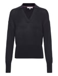 Open Polo Blousson Sweater Tops Knitwear Jumpers Navy Tommy Hilfiger