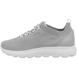 Geox Womens D Spherica Sneakers, Light Grey, 3 UK