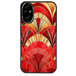 Coque noire pour Honor 200 PRO retro rouge